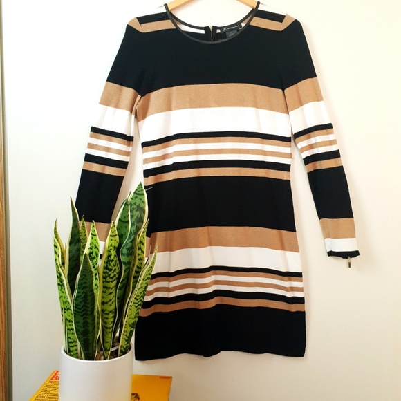 Long sleeve stripped sweater dress - Picture 4 of 8